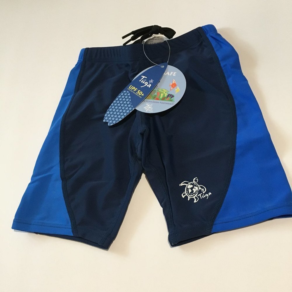 Tuga Boys Jammer Swim Short 12-18 Months, UPF 50+ Sun Protection Swim Bottom